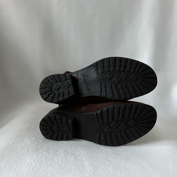 Eddie Bauer Size 7.5 Brown Leather/Textile Zippered Boots with Buckle Accents - Picture 9 of 16